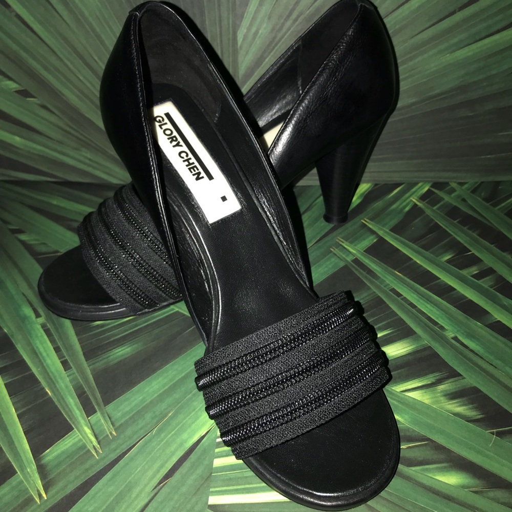GLORY CHEN • Triple Zip 3” Heel / size (6.5)